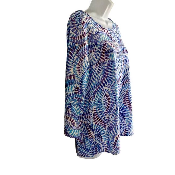 Juniper + Lime 3/4 Sleeve Jacquard Colorful Print Women's Medium NEW - Picture 4 of 8